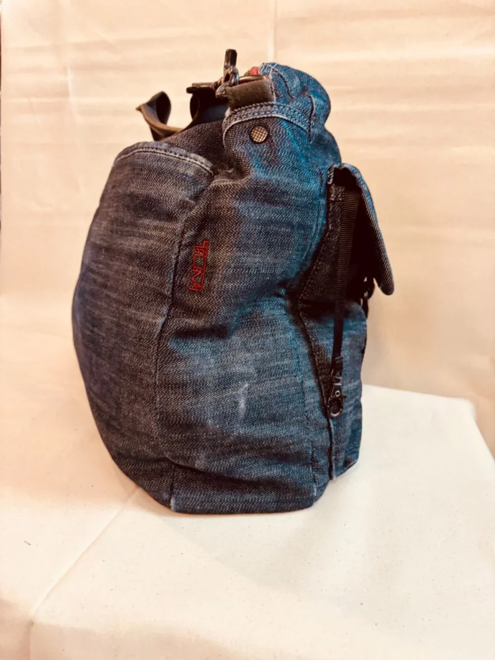 TUMI T-Tech 57522DN Essential Gear Blue Travel Messenger Duffel Shoulder Bag